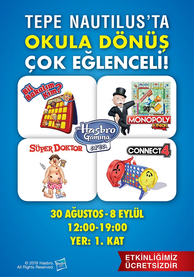 Tepe Nautilus’ta Okula Dönüş Çok Eğlenceli (1-8 Eylül)