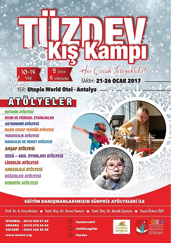 Üstün Zekalı Çocuklar İçin Kış Kampı Başlıyor